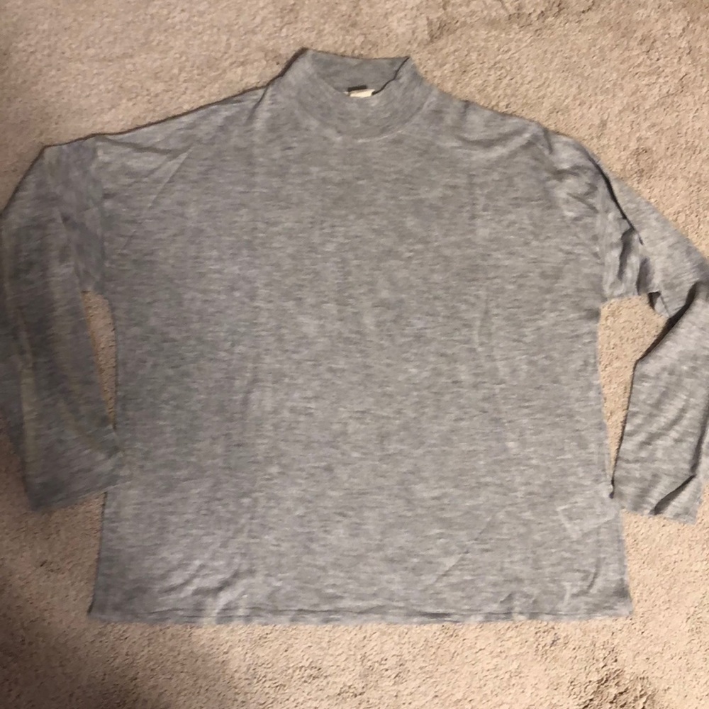 Lightweight grey mock turtle